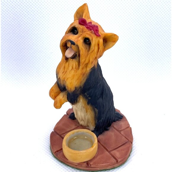 Yorkshire Terrier Dog Aynsley MasterCraft Yorkie Pup Hand Painted UK England VTG - Picture 9 of 9